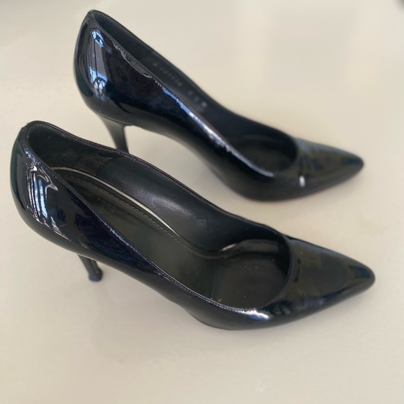 STUART WEITZMAN  Elegant Black Women's Paton Leather Heels - Picture 1 of 8